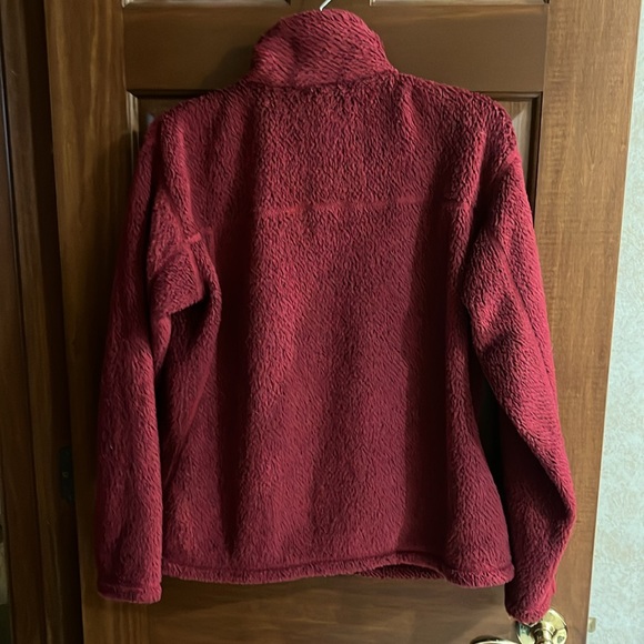 Patagonia Women’s Synchilla front Zip Deep Red Jacket, Size Large - Picture 6 of 12